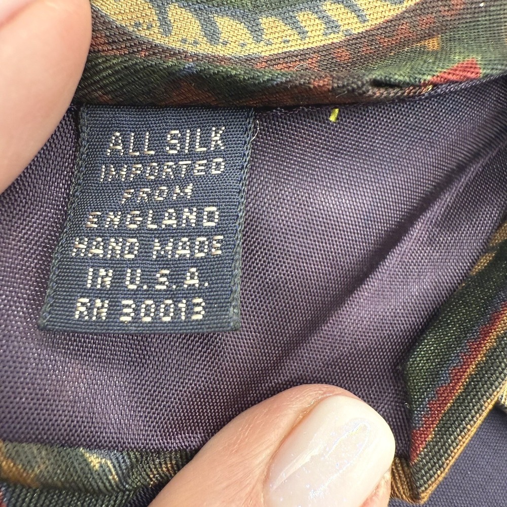 XMI For Harolds Necktie Hand Made 100% Silk Men's Tie Made In USA - Picture 3 of 5